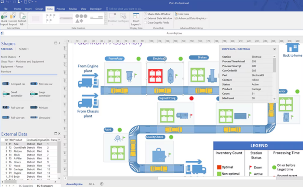 Microsoft Visio Screenshot